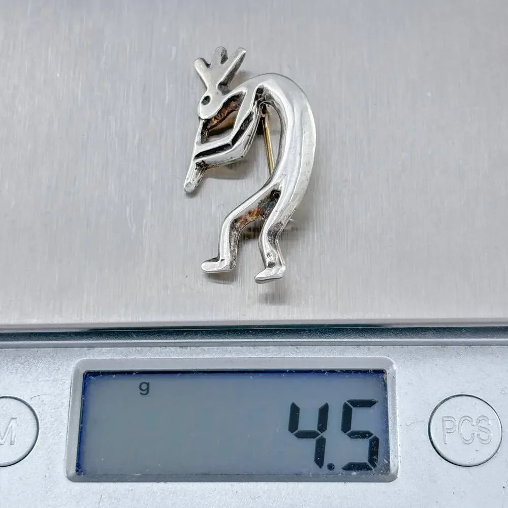 Vintage Sterling Silver 925 Kokopelli Pin